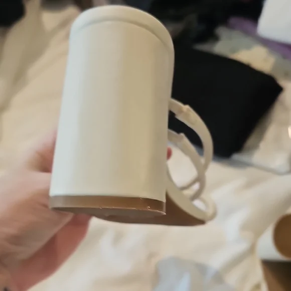 Nine West Women's White Strappy Heels - Picture 4 of 6